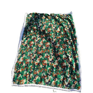 Northpoint Baby Blanket Satin Trim Camo Plush Sherpa 58x40